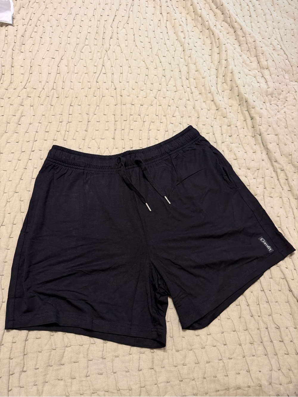 Comfrt cloud lounge Black Drawstring Shorts